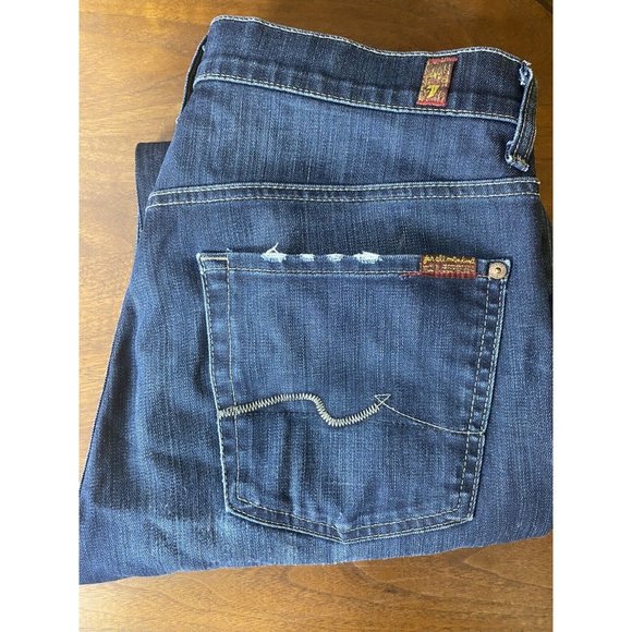 7 For All Mankind Other - 7 For All Mankind Mens Standard Straight Leg Button Fly Jeans Size 32 x 28 Dark